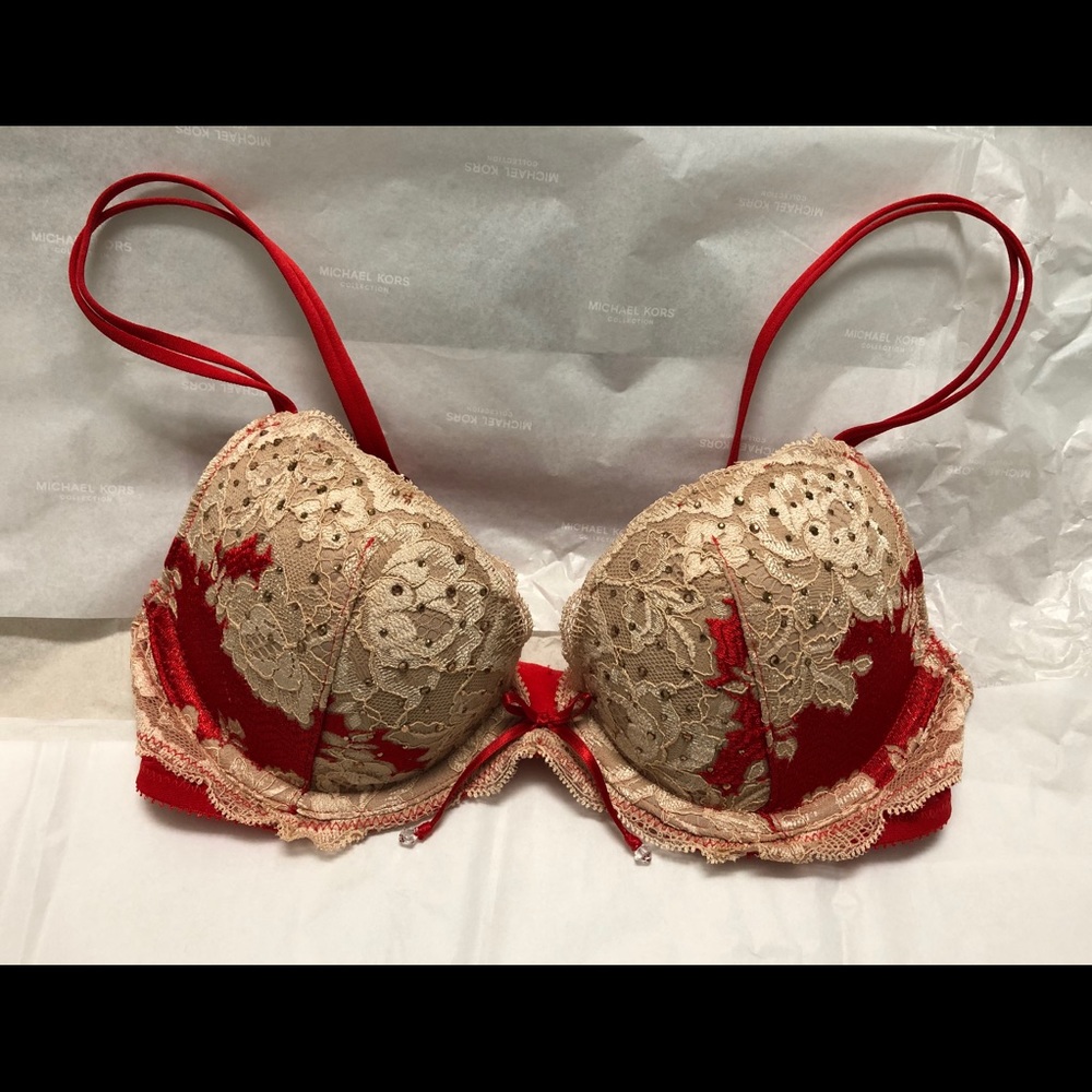 COPY - Victoria's Secret Very Sexy Red Lace Push-up Bra
